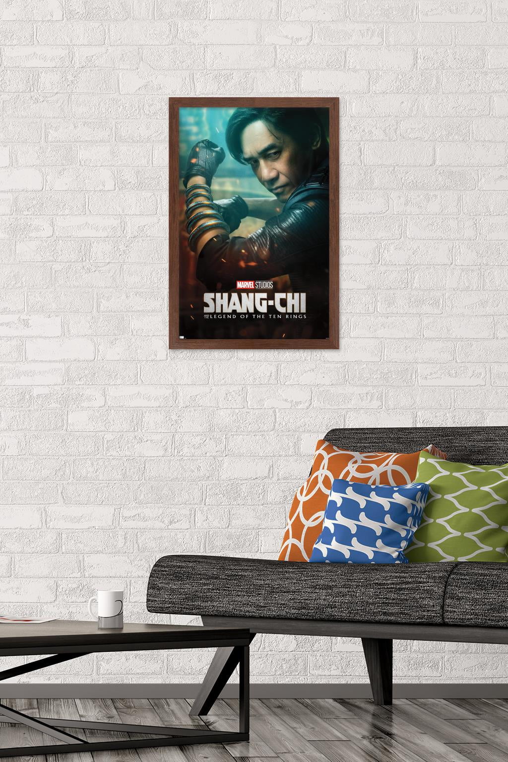 Marvel Shang-Chi and the Legend of the Ten Rings - WenWu One Sheet Wall Poster, 14.725" x 22.375", Framed