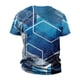thumbnail image 4 of European And American Round Neck Casual Ethnic Style Retro Printed Short Sleeve T-shirt Top 2XL, 4 of 5