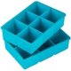 thumbnail image 1 of CARBONLIKE Juego De 2 Bandejas De Hielo De Silicona Xxl 5 X 5 Cm 6 Cubitos Grandes De Calidad Alimentaria LingWen 8390615575331, 1 of 1
