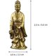 thumbnail image 2 of Estatua de Guan Yin de latón, figura femenina de Buda Kuan Yin, escultura china de Feng Shui, mesa, 2 of 5