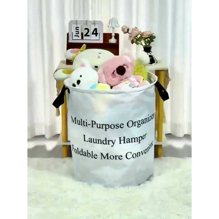 Fashion Style Polyester Dirt Clothes Basket with Handle Round