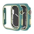 thumbnail image 5 of Compatible for Apple Watch Case Series 3/2/1 38mm [NO Screen Protector], Hard PC Plating Bumper Frame Shockprooof Lightweight Protective Case Cover for iWatch Series 3/2/1 38mm, White/Gold, 5 of 10