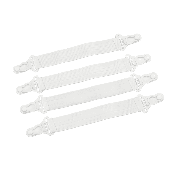 AUQ 4Pcs Bed Sheet Straps,Elastic Bed Sheet Straps,Secure Fitted Sheet Straps Clips