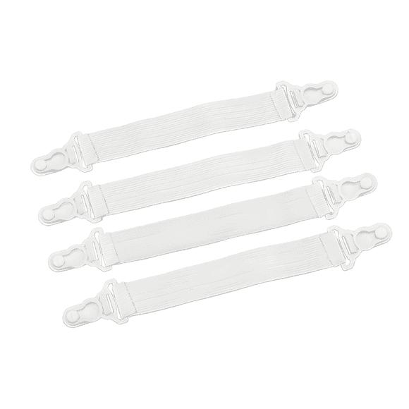 AUQ 4Pcs Bed Sheet Straps,Elastic Bed Sheet Straps,Secure Fitted Sheet Straps Clips