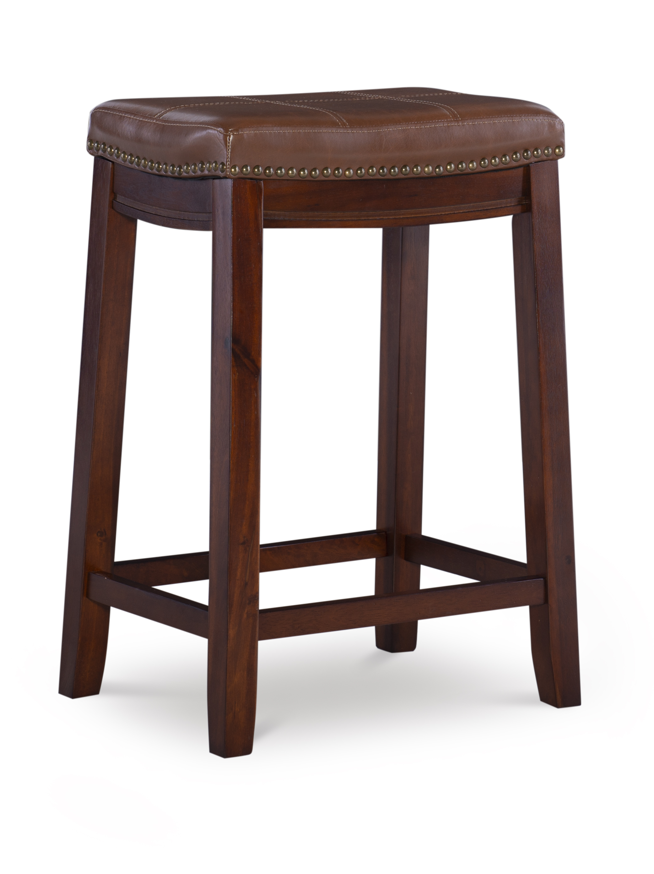 Linon Claridge 26" Backless Wood Counter Stool, Multiple Colors