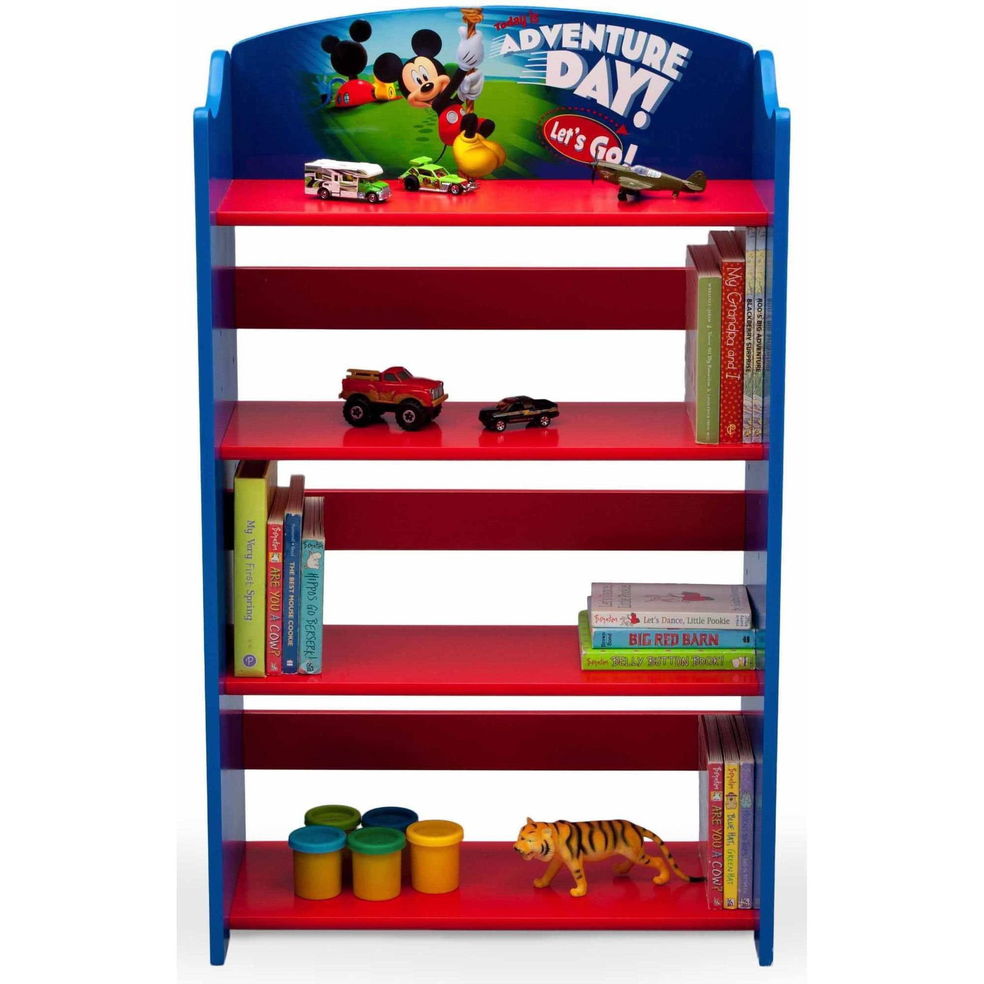 Disney Mickey Mouse Wood Bookshelf By Delta Children Walmart Com