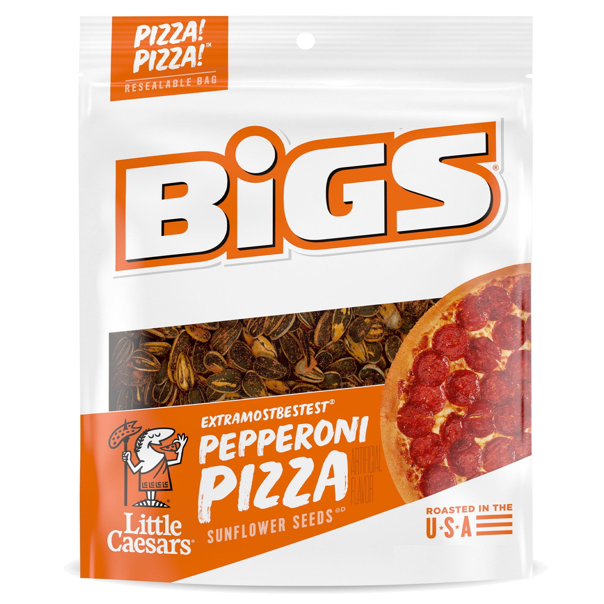 BIGS Little Caesars Pepperoni Pizza Flavored Sunflower Seeds,  oz. -  