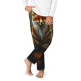 thumbnail image 2 of Xecao Streamside Meditating Fox Print Teenagers' Pajama Pants Long Sleep Pants Soft Elastic Waist Pajama Bottoms Elastic waist with 2 Pockets 5-16 Years-XS(5-6), 2 of 6