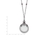 thumbnail image 2 of Fashion 1928 Pewter-Tone Blue And Purple Crystal Glass 2X Magnifier 30In Necklace (30 X 32) Made In United States bf473, 2 of 5