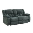 thumbnail image 3 of Armada Manual Recliner Loveseat Made with Chenille Fabric in Green, 3 of 10