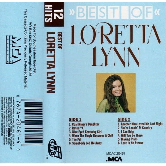 Loretta Lynn - Best of - Country - MCA Special Products (New Cassette)