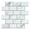 White, variant on Black Marble Peel and Stick Subway Tile, 12" x 10.5" Faux Stone Wall Tiles for Kitchen Bathroom (6-Sheet)