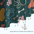 thumbnail image 6 of Paw Prints and Bones Shower Curtain 72"x72" ,Bathroom Decorative Shower Curtains Set with 12 Hooks,Modern Waterproof Washable Shower Curtain, 6 of 6
