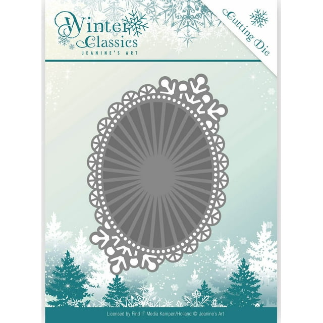 Find It Trading Jeanine's Art Winter Classics Die-Mirror Oval