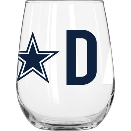 Curved Mineral Glass - NFL Dallas Cowboys 16 oz. Overtime Curved Beverage Glass