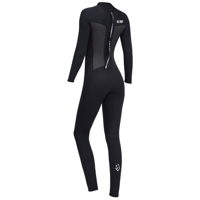Trajes de neopreno de 3 mm Trajes de buceo completos con cremallera trasera para mujer (Negro L) Ehuebsd Para estrenar
