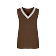 thumbnail image 6 of Gamivast Tank Tops for Women Sleeveless V Neck Lace Trim Camisole Casual Summer Loose Fit Cami Shirts Dressy Vacation Basic Layering Tank Tops Beachwear, 6 of 7
