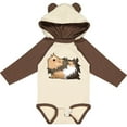 thumbnail image 3 of Inktastic Cute Long Haired Guinea Pig Boys or Girls Long Sleeve Baby Bodysuit, 3 of 5