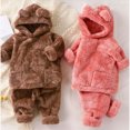 thumbnail image 4 of Toddler Girls Clothes Fall Winter Outfit Sets, Baby Boy Girl Long Sleeve Round Neck Cute Elastic Waist 0 6 12 18 24 Months 2T 3T 4T 2 PC Playwear Set Kaprioy Baby Girl Clothes, 4 of 4
