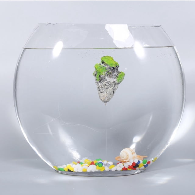 Acuario Pecera Piedras Flotantes Paisaje Musgo Decoración Ecológica