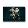 thumbnail image 1 of RYLABLUE Wolf With Moon Doormat Floor Mats Rugs Outdoors/Indoor Doormat Size 23.6x15.7 inches, 1 of 1