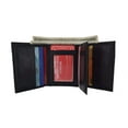 thumbnail image 5 of New Mens Trifold Leather Wallet Multi Pockets Classic Style Card ID 1107 CF, 5 of 57