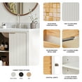 thumbnail image 7 of ARIEL Milan 31 Inch Single Rectangle Sink Bathroom Vanity with Pure White Quartz Countertop 1.5 Inch in Warm White, 7 of 7