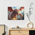 thumbnail image 6 of Logiee Ferocious Dragon Fury Print Canvas Wall Art ,Art Poster,Canvas Decorative Picture,Decor Wall Pictures for Living Room Bedroom Bathroom,Ready to Hang, 6 of 6