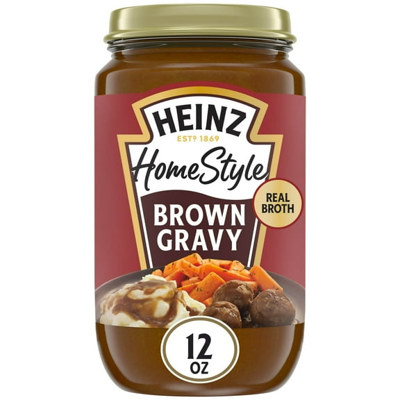 Heinz HomeStyle Brown Gravy, 12 oz Jar pack of 2