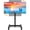 Black, variant on RTVR Floor Mobile TV Stand with Wheels for 13-50 inch Screens, Rolling TV Cart Stand with Mount, Portable Tilt Black