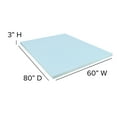 thumbnail image 6 of Emma + Oliver 3" Gel Infused Cooling Memory Foam Mattress Topper, CertiPUR-US Certified Memory Foam- Queen, 6 of 10