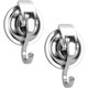 thumbnail image 2 of 1 Pc Reusable Heavy-Duty Polished Without Punching On Wall Kitchen Bathroom Shower Organization Chrome-Plated Suction Cup Hooks, 2 of 5
