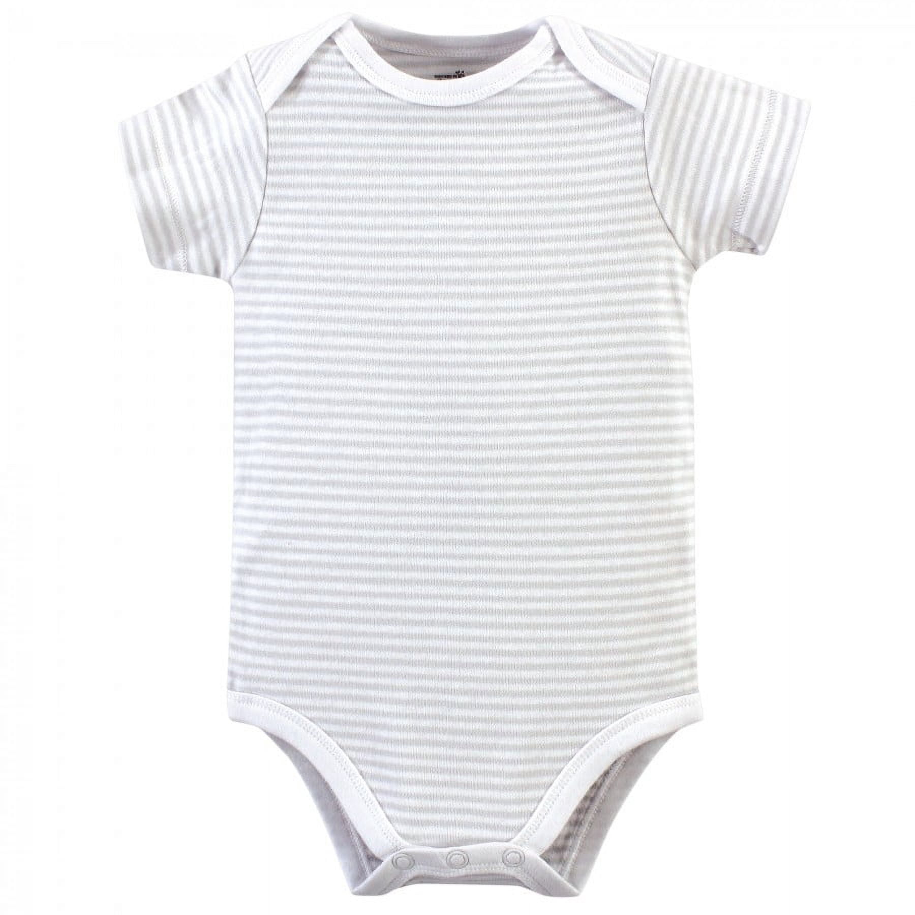 Touched by Nature Baby Boy Organic Cotton Bodysuits 5pk, Truck, 9-12 Months
