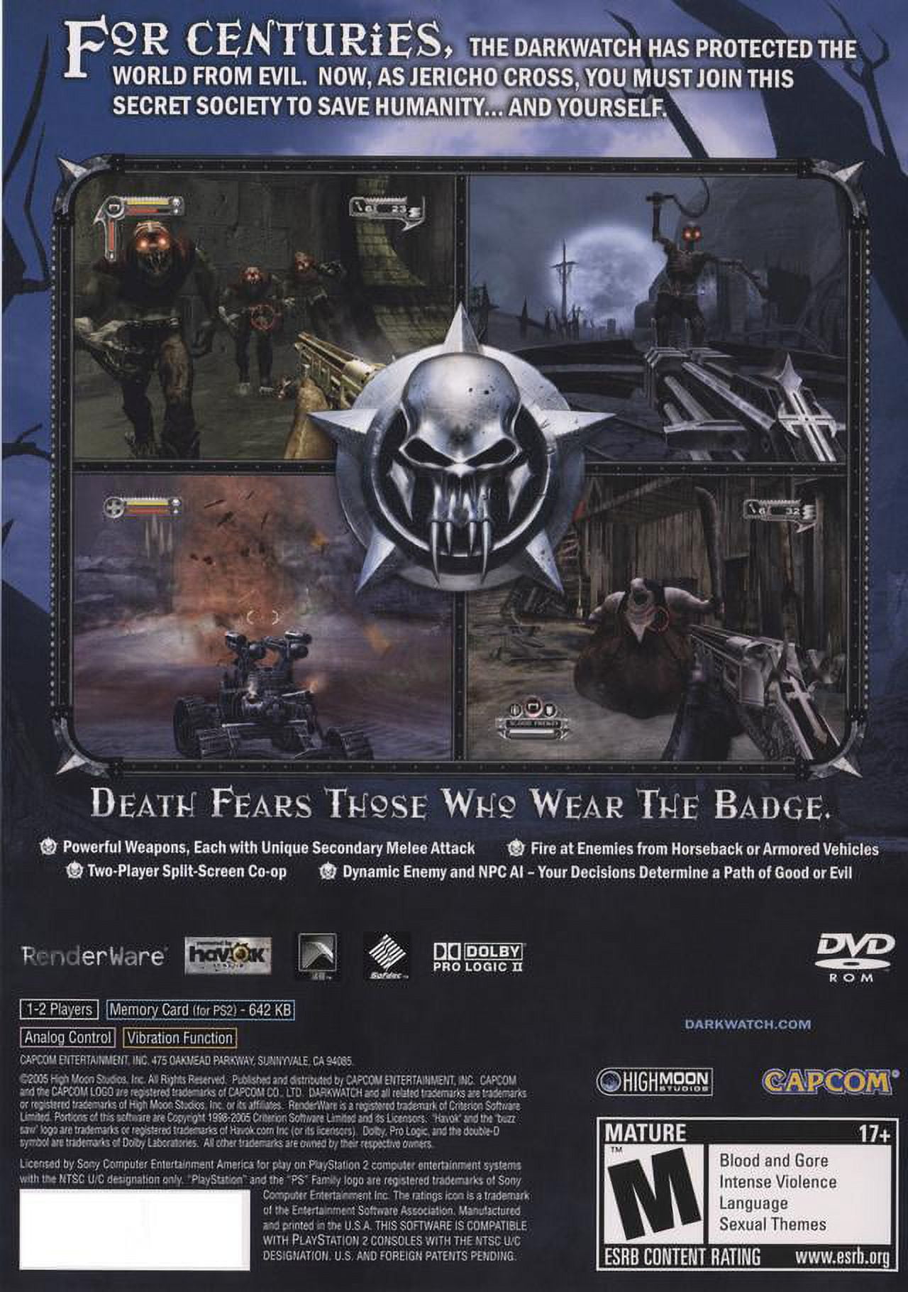 Darkwatch (Sony PlayStation 2, 2005) for sale online