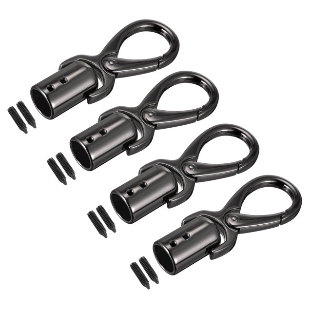 Cable Extremo Tapa, 4uds 0.55/14mm Extremo Tapa Barril Cuentas Terminadores Cordón Búsqueda para Borla Joyería Fabricación Bolso Correa Bricolaje, Oscuro Gris