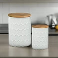 thumbnail image 3 of Fern Ceramic Round Canister Set (Set of 2), 3 of 6