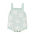 thumbnail image 1 of Gupgi Baby Girls Knit Rompers 3 6 9 12 Combinaisons Sans Manches à Imprimé Floral pour Bébé, 1 of 9