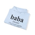 thumbnail image 4 of Baba Grandpa Fathers Day Definition Hoodie, Gifts, Hooded Sweatshirt, 4 of 4