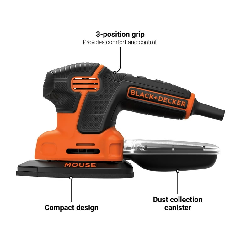 BLACK+DECKER 1.2-Amp Mouse Detail Sander, BDEMS600 BLACK+DECKER 1.2-Amp Mouse Detail Sander, BDEMS600