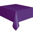 thumbnail image 1 of 137x183cm Disposable Plastic Solid Color Table Cover Party Catering Tablecloth (Dark Purple), 1 of 8