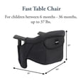thumbnail image 2 of Inglesina Fast Table Hook On High Chair For Infants Up To 36 Months, Black, 2 of 7