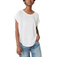 thumbnail image 1 of Camiseta de manga corta Lucky Brand Sandwash Dolman Blanco Brillante, 1 of 3