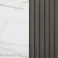 thumbnail image 4 of Jason Round Marble Top Side End Table White and Charcoal, 4 of 7