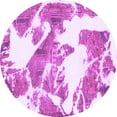 thumbnail image 1 of Ahgly Company Indoor Round Abstract Purple Modern Area Rugs, 4' Round, 1 of 4