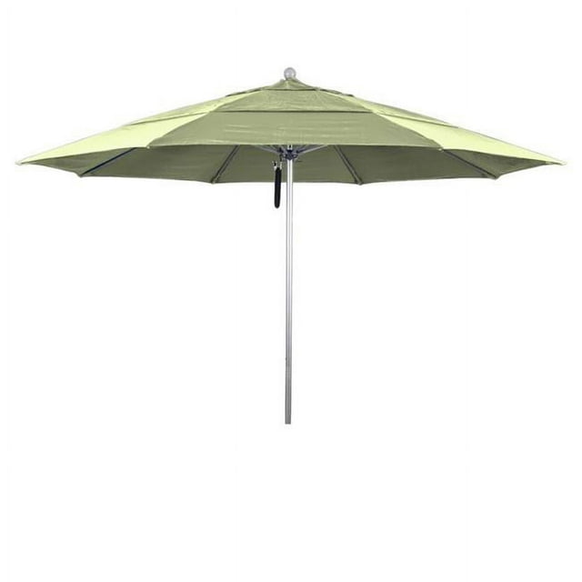 California Umbrella ALTO118002-SA04-DWV Venture Silver Market Umbrella, Natural - 11 ft. x 8 Ribs