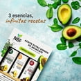 thumbnail image 2 of NBF - Aceite de Aguacate Extra Virgen | Tripack Gourmet: Ajo, Hierbas de Provenza, Chipotle | Rico en Omega-3, 6, 9 | Prensado en Fr&iacute;o | Ideal para Cocinar y Aderezar, 2 of 8