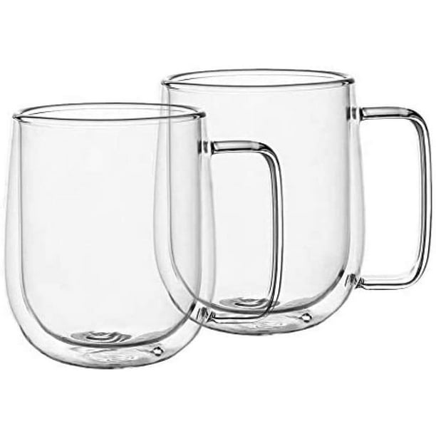 Mug en verre double paroi Isolation claire Tasse à boire