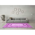 thumbnail image 3 of Ahgly Company Indoor Square Abstract Purple Modern Area Rugs, 8' Square, 3 of 4