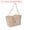 Beige, variant on Unique Bargains Canvas Tote Bag Personalized Canvas Shoulder Bag Reusable Large Handbag Black