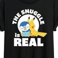thumbnail image 3 of Pokémon - The Snuggle Is Real Pikachu And Piplup - Juniors Ideal Flowy Muscle T-Shirt, 3 of 5